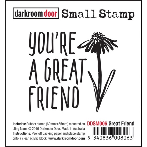 Darkroom Door Great Friend Small Stamp