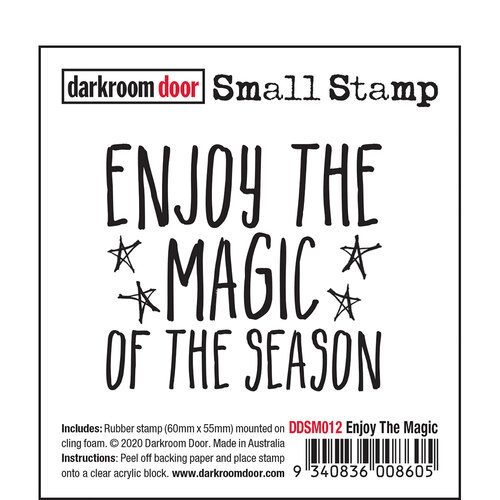 Darkroom Door Enjoy the Magic Small Stamp