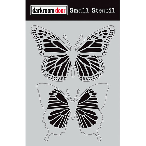 Darkroom Door Butterflies Small Stencil