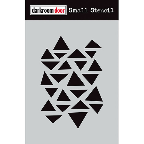 Darkroom Door Stencil Arty Triangles