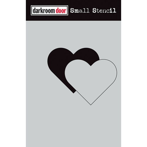 Darkroom Door Small Stencil Heart Set