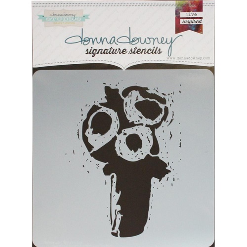 Donna Downey Signature Stencil 8.5x8.5" Trio