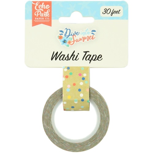 Echo Park Dive Into Summer Washi Tape Good Vibes Dot