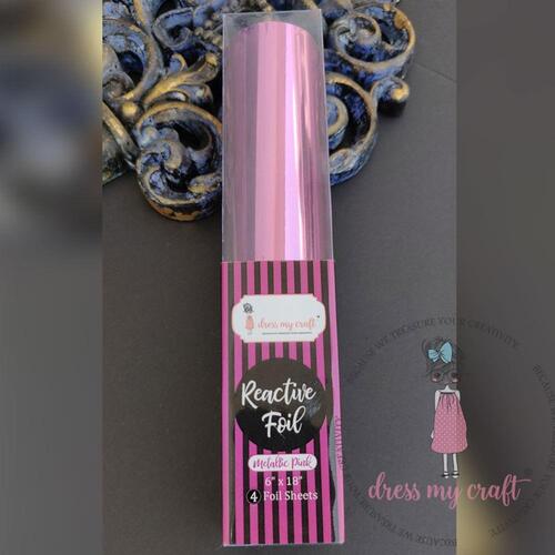 Dress My Craft Pink 6x18" Reactive Foil Sheets