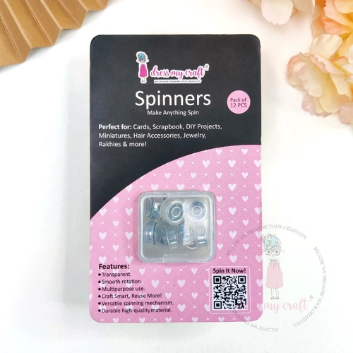 Dress My Crafts Spinners - Transparent 12pc