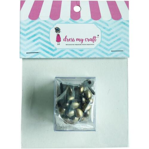 Dress My Craft Antique Bronze 6mm Brads