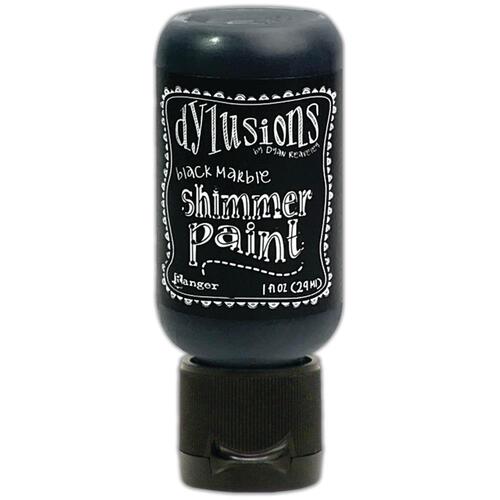 Dylusions Black Marble Shimmer Paint