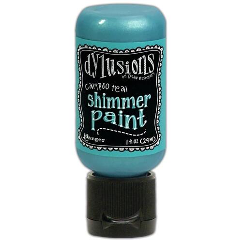 Dylusions Calypso Teal Shimmer Paint