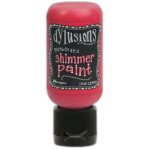 Dylusions Postbox Red Shimmer Paint
