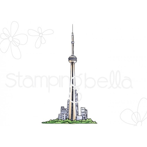 Stamping Bella Cling Stamp Rosie & Bernie's CN Tower 