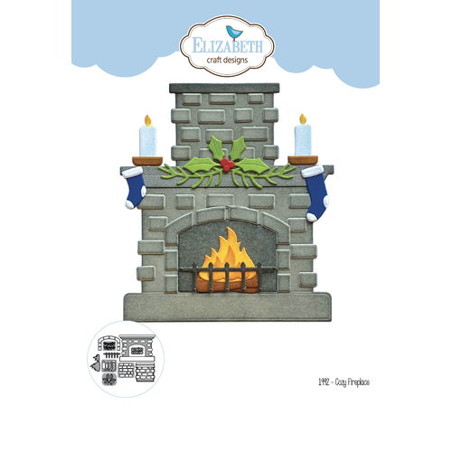 Elizabeth Craft Cozy Fireplace Die