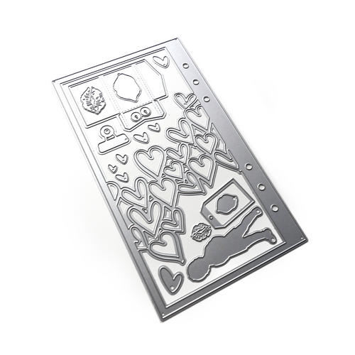 Elizabeth Craft Planner Essentials 57 Heart Overlay Die