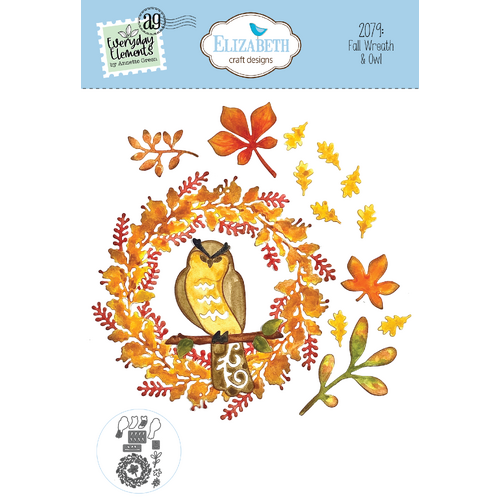 Elizabeth Craft Fall Wreath & Owl