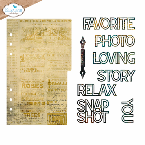 Elizabeth Craft Page With Large Tab 1 Die
