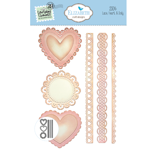 Elizabeth Craft Lace, Heart & Doily Die