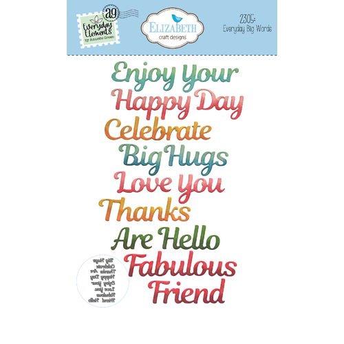 Elizabeth Craft Everyday Big Words Die