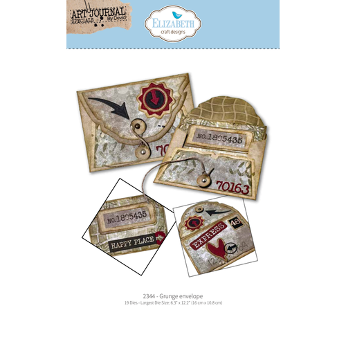 Elizabeth Craft Grunge Envelope Die