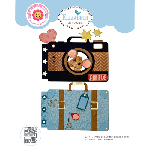 Elizabeth Craft Camera and Suitcase Build a Book Die