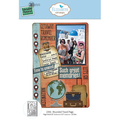 Elizabeth Craft Rounded Travel Page Die