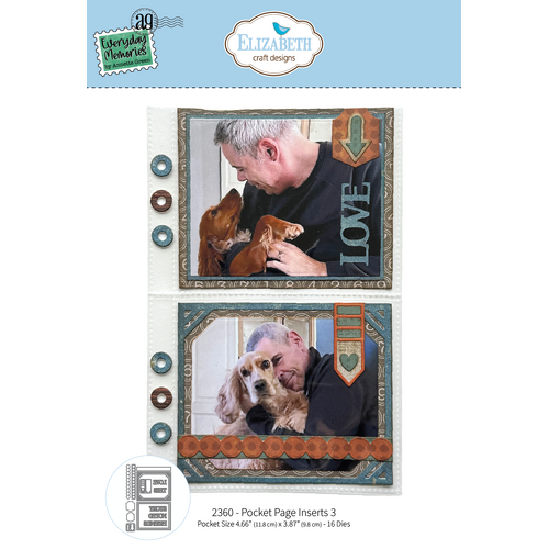 Elizabeth Craft Pocket Page Inserts 3 Die