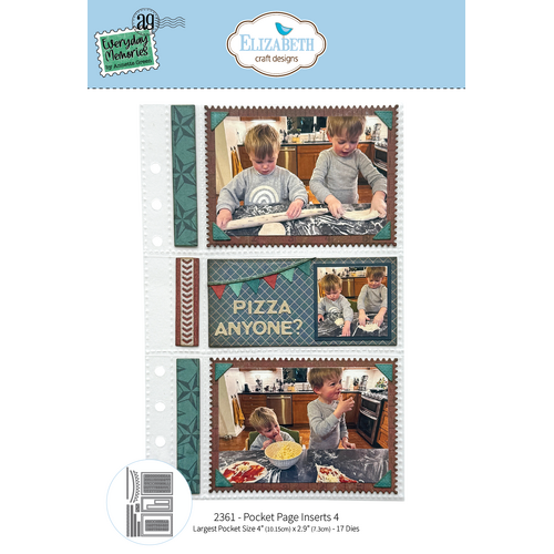 Elizabeth Craft Pocket Page Inserts 4 Die