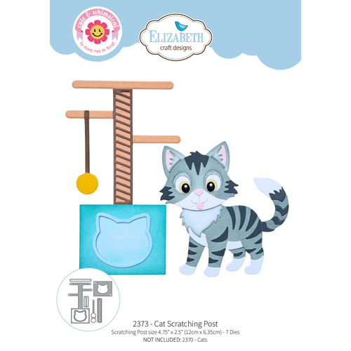 Elizabeth Craft Cat Scratching Post Die from the Meet the Cats Collection