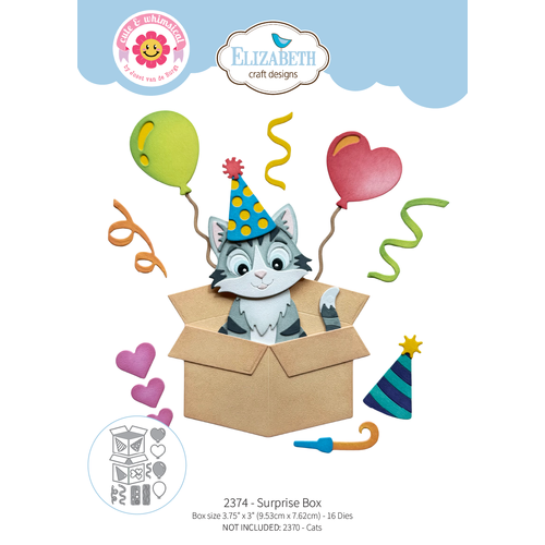 Elizabeth Craft Surprise Box Die from the Meet the Cats Collection