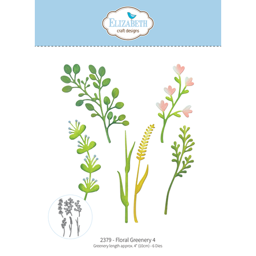 Elizabeth Craft Floral Greenery 4 Die