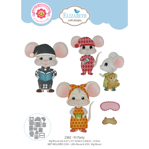 Elizabeth Craft PJ Party Die from the Snuggle Season Collection