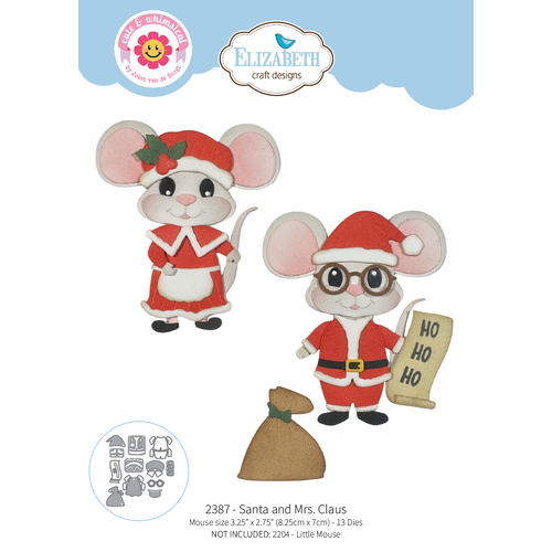 Elizabeth Craft Santa and Mrs. Claus Die from the Snuggle Season Collection