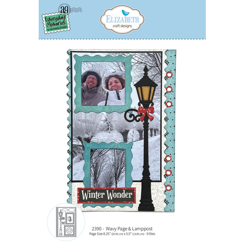 Elizabeth Craft Designs Elizabeth Craft Designs Wavy Page & Lamppost Die from the Comfy Cozy Collection
