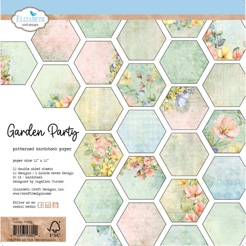 Elizabeth Craft Garden Party Patterned Cardstock Pack