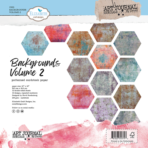 Elizabeth Craft Backgrounds Volume 2 Paper Pack from the In the Garden Collection