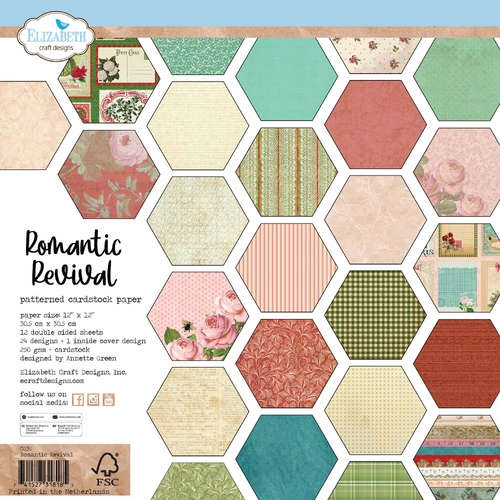 Elizabeth Craft Romantic Revival  Cardstock Pack