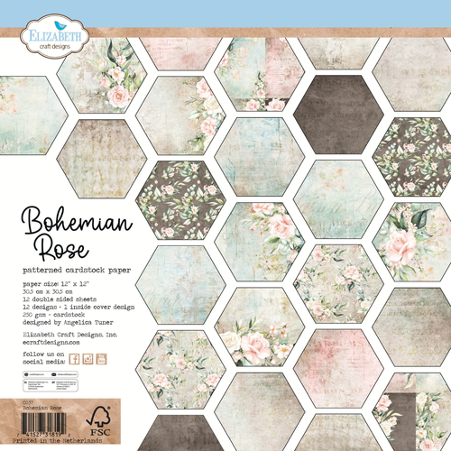 Elizabeth Craft Bohemian Rose Paper Pack