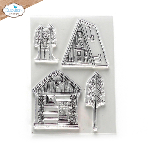 Elizabeth Craft Cabin Love Stamp