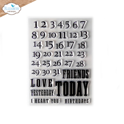 Elizabeth Craft Calendar Numbers Stamp