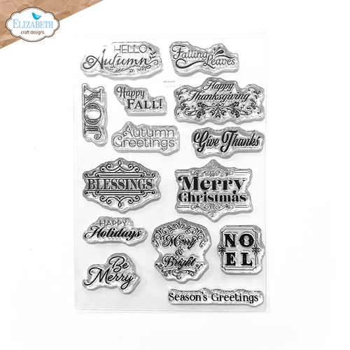 Elizabeth Craft Seasonal Sentiments Stamp