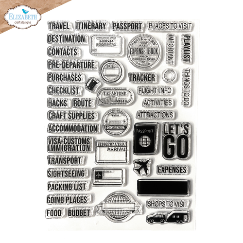 Elizabeth Craft Designs Travel Journal Stamp