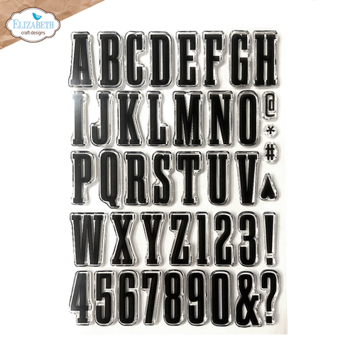 Elizabeth Craft Designs Bold Alphabet Stamp