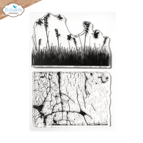 Elizabeth Craft Cracked Fields Stamp Set from the In the Garden Collection