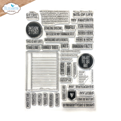 Elizabeth Craft About Me Stamp
