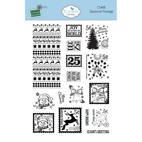 Elizabeth Craft Designs Elizabeth Craft Designs Seasonal Postage Stamp from the Comfy Cozy Collection