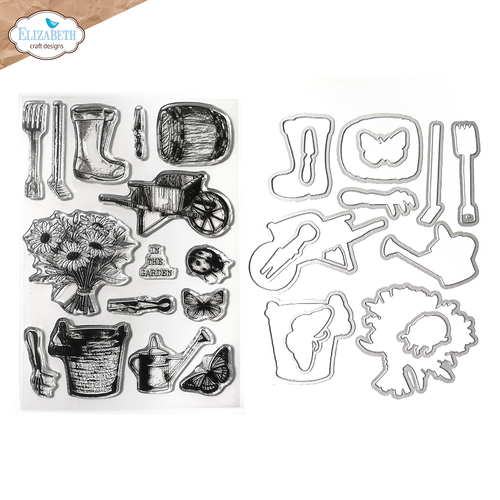 Elizabeth Craft Garden Of Love Stamp And Die Set from the In the Garden Collection