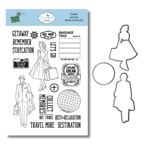 Elizabeth Craft Let's Go! Stamp and Die Set