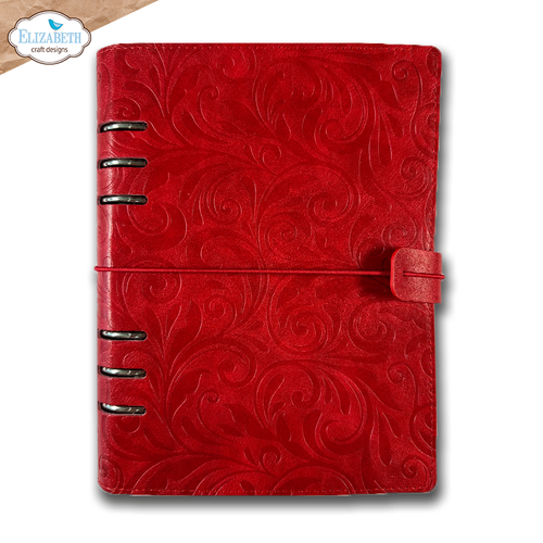 Elizabeth Craft Designs Elizabeth Craft Designs Memory Binder - Festive Red Embossed from the Comfy Cozy Collection