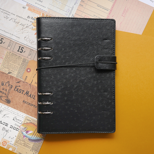 Elizabeth Craft Vintage Black Planner Journal