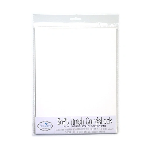 Elizabeth Craft Soft Finish Cardstock - 8.5x11" 25pk