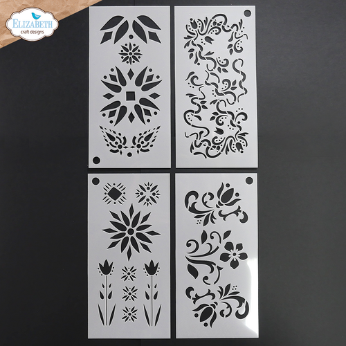 Elizabeth Craft Floral Stencils