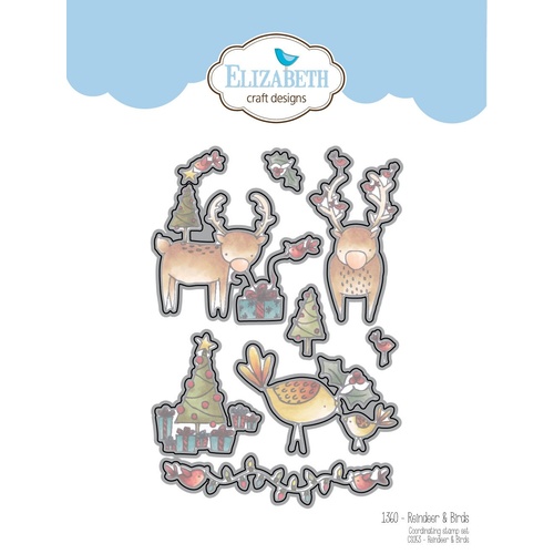 Elizabeth Craft Designs Die Reindeer & Birds by Krista Schneider